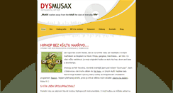 Desktop Screenshot of dysmusax.cz